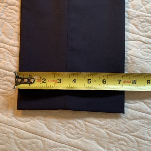 Ben Sherman Tailoring Men’s Dress Pants – Navy Wool Blend (32x32, EU 48) - Picture 7 of 9